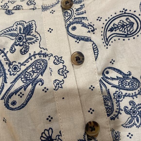 Terra & Sky All Over Bandana Newstone Button Front Dress - Picture 8 of 11